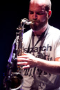 Photographie de David Loos au sax